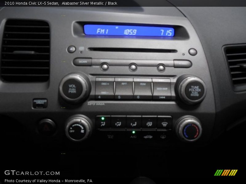 Alabaster Silver Metallic / Black 2010 Honda Civic LX-S Sedan