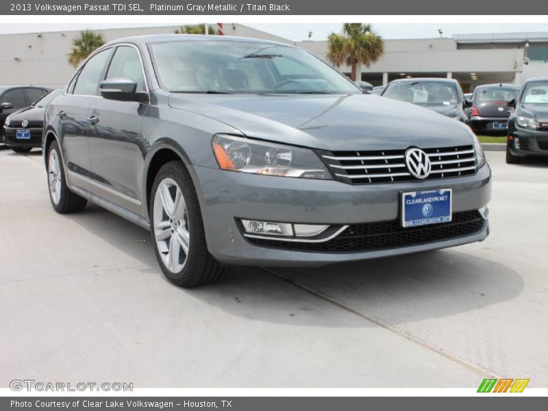 Platinum Gray Metallic / Titan Black 2013 Volkswagen Passat TDI SEL