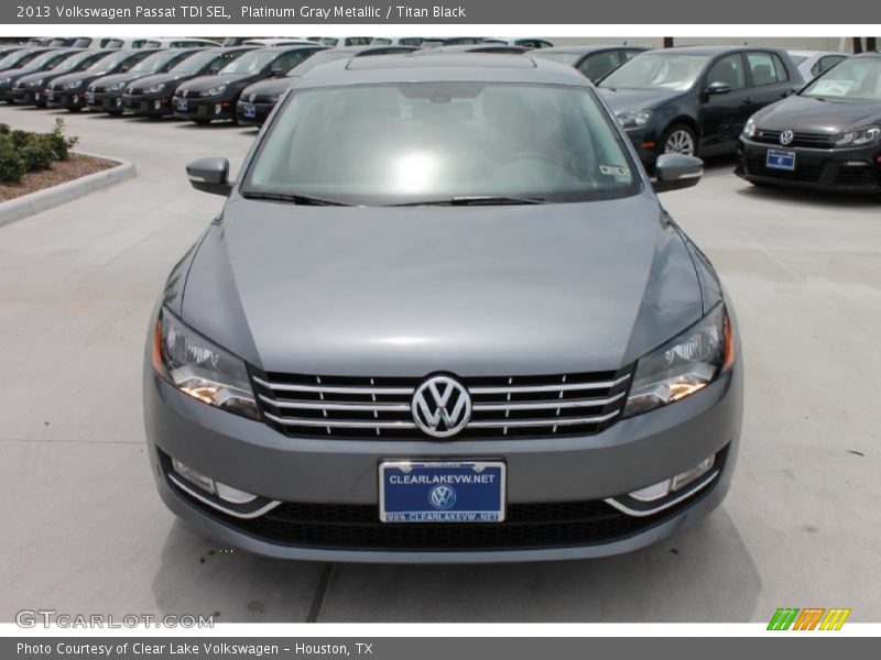 Platinum Gray Metallic / Titan Black 2013 Volkswagen Passat TDI SEL
