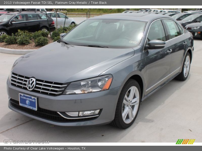 Platinum Gray Metallic / Titan Black 2013 Volkswagen Passat TDI SEL
