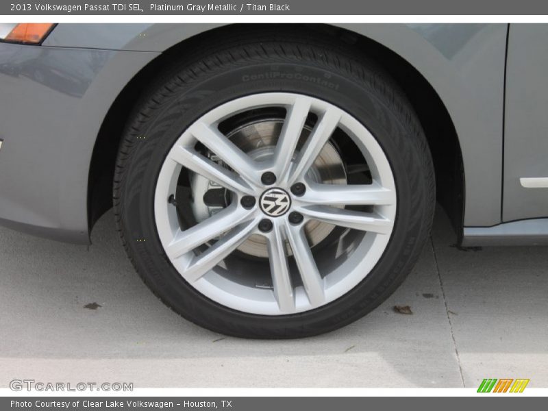 Platinum Gray Metallic / Titan Black 2013 Volkswagen Passat TDI SEL