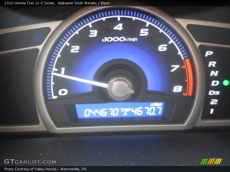 Alabaster Silver Metallic / Black 2010 Honda Civic LX-S Sedan