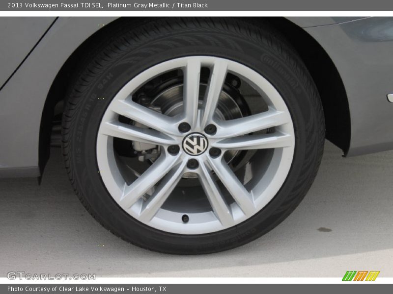 Platinum Gray Metallic / Titan Black 2013 Volkswagen Passat TDI SEL