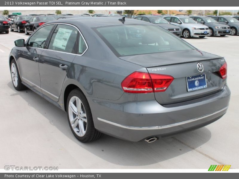 Platinum Gray Metallic / Titan Black 2013 Volkswagen Passat TDI SEL