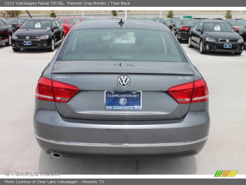 Platinum Gray Metallic / Titan Black 2013 Volkswagen Passat TDI SEL
