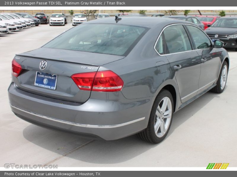 Platinum Gray Metallic / Titan Black 2013 Volkswagen Passat TDI SEL