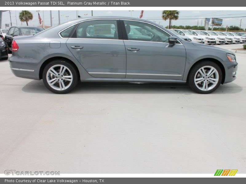 Platinum Gray Metallic / Titan Black 2013 Volkswagen Passat TDI SEL