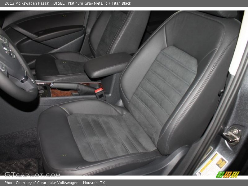 Platinum Gray Metallic / Titan Black 2013 Volkswagen Passat TDI SEL