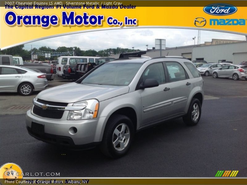 Silverstone Metallic / Light Gray 2007 Chevrolet Equinox LS AWD