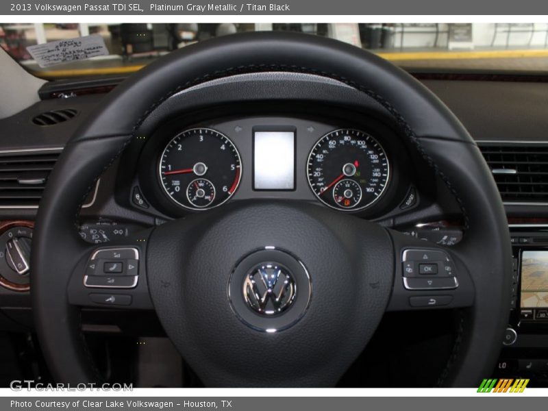 Platinum Gray Metallic / Titan Black 2013 Volkswagen Passat TDI SEL