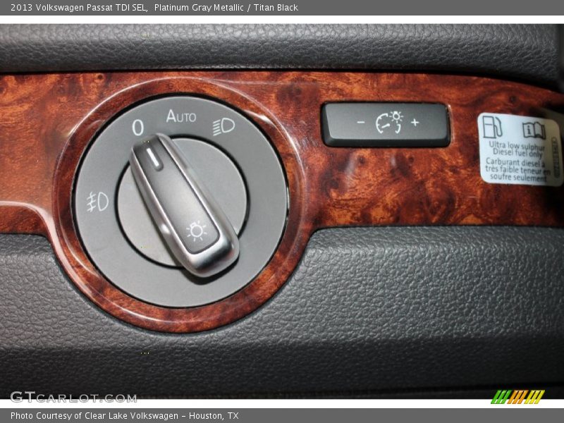 Platinum Gray Metallic / Titan Black 2013 Volkswagen Passat TDI SEL