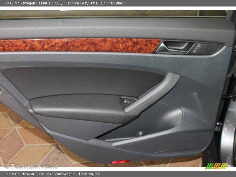 Platinum Gray Metallic / Titan Black 2013 Volkswagen Passat TDI SEL