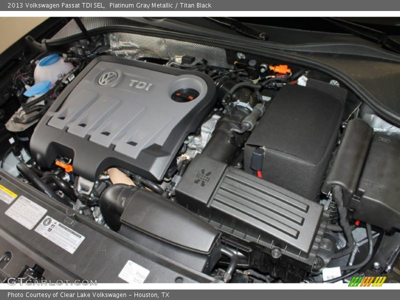 Platinum Gray Metallic / Titan Black 2013 Volkswagen Passat TDI SEL