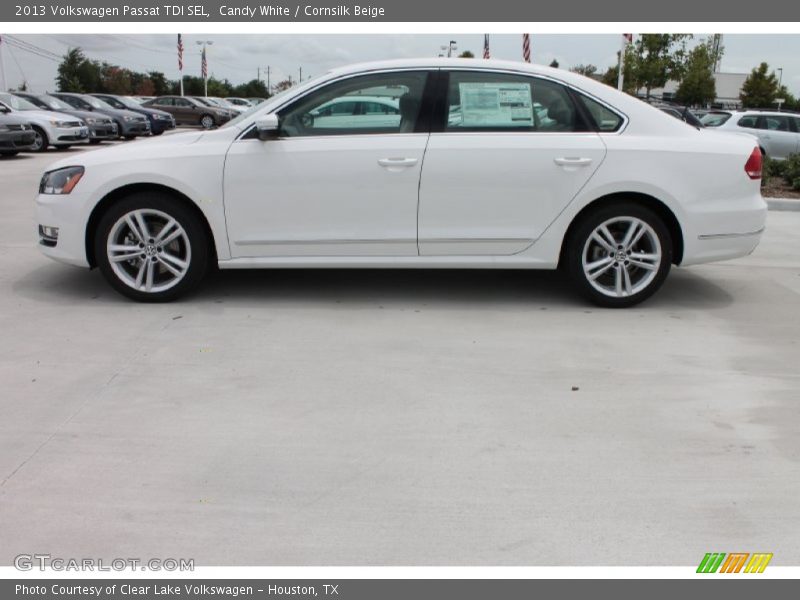Candy White / Cornsilk Beige 2013 Volkswagen Passat TDI SEL
