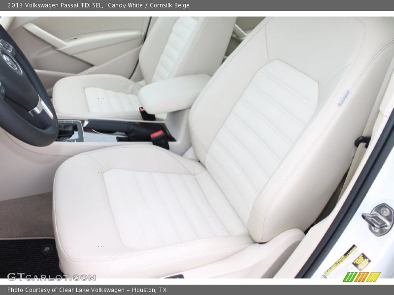 Candy White / Cornsilk Beige 2013 Volkswagen Passat TDI SEL