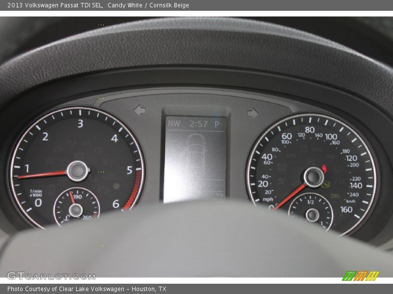 Candy White / Cornsilk Beige 2013 Volkswagen Passat TDI SEL