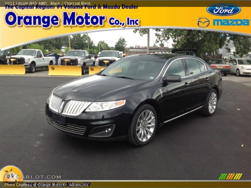 Black / Charcoal Black 2011 Lincoln MKS AWD