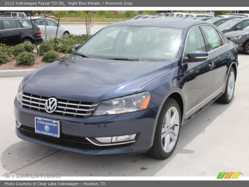 Night Blue Metallic / Moonrock Gray 2013 Volkswagen Passat TDI SEL