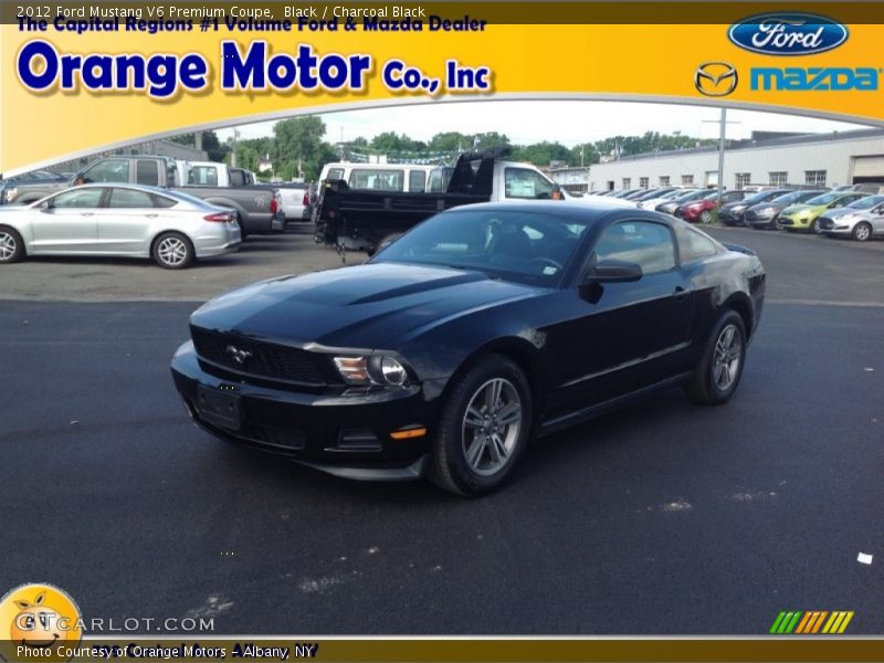 Black / Charcoal Black 2012 Ford Mustang V6 Premium Coupe