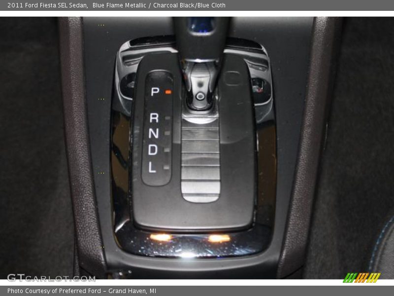 Blue Flame Metallic / Charcoal Black/Blue Cloth 2011 Ford Fiesta SEL Sedan