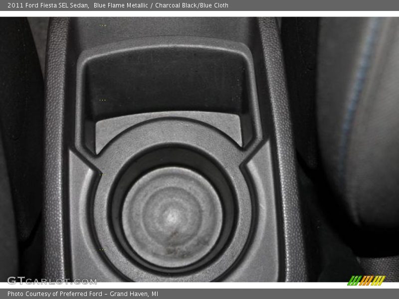 Blue Flame Metallic / Charcoal Black/Blue Cloth 2011 Ford Fiesta SEL Sedan