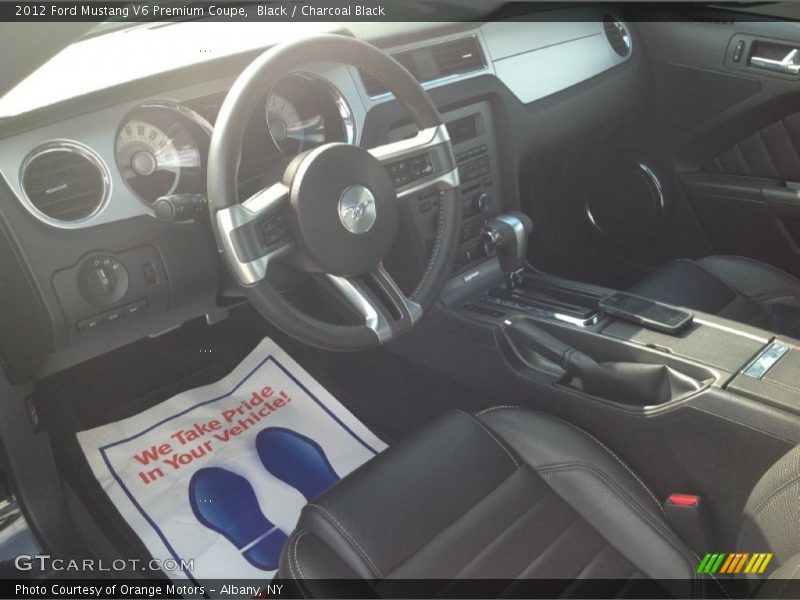 Black / Charcoal Black 2012 Ford Mustang V6 Premium Coupe