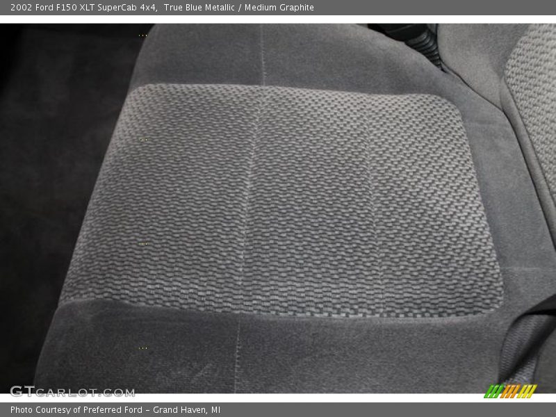 True Blue Metallic / Medium Graphite 2002 Ford F150 XLT SuperCab 4x4