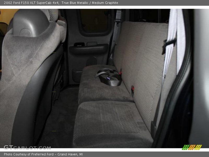 True Blue Metallic / Medium Graphite 2002 Ford F150 XLT SuperCab 4x4