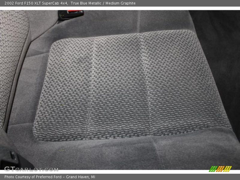 True Blue Metallic / Medium Graphite 2002 Ford F150 XLT SuperCab 4x4
