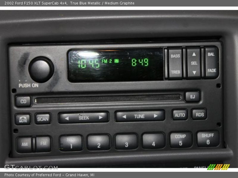 True Blue Metallic / Medium Graphite 2002 Ford F150 XLT SuperCab 4x4
