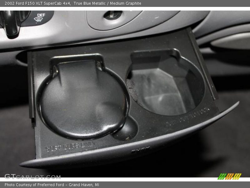 True Blue Metallic / Medium Graphite 2002 Ford F150 XLT SuperCab 4x4