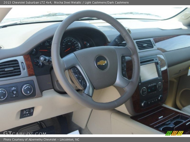Mocha Steel Metallic / Light Cashmere/Dark Cashmere 2013 Chevrolet Suburban LTZ 4x4
