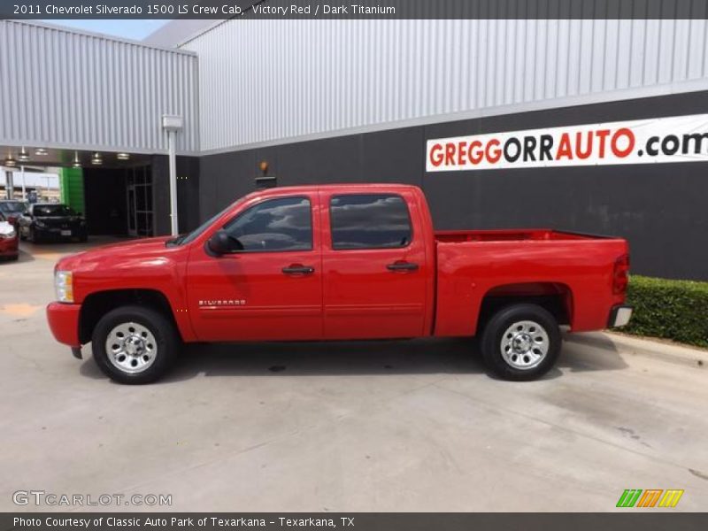 Victory Red / Dark Titanium 2011 Chevrolet Silverado 1500 LS Crew Cab