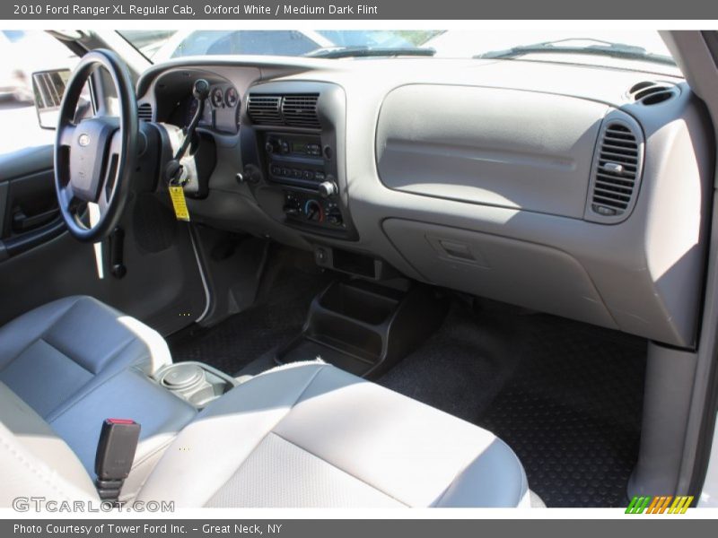 Oxford White / Medium Dark Flint 2010 Ford Ranger XL Regular Cab