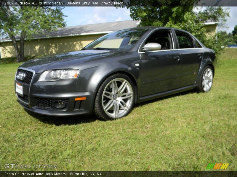 Daytona Grey Pearl Effect / Black 2007 Audi RS4 4.2 quattro Sedan