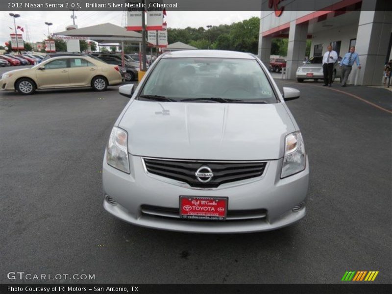 Brilliant Silver Metallic / Charcoal 2012 Nissan Sentra 2.0 S