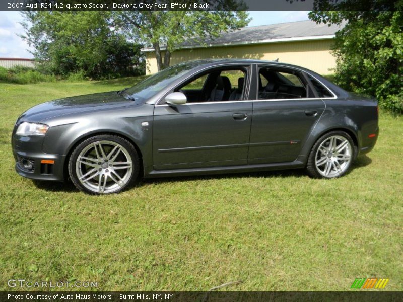 Daytona Grey Pearl Effect / Black 2007 Audi RS4 4.2 quattro Sedan