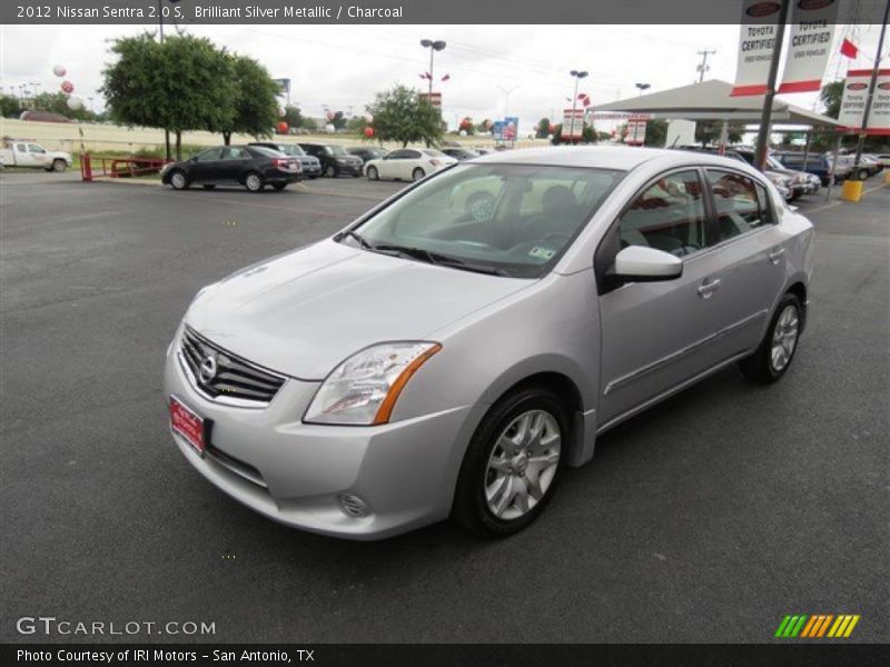 Brilliant Silver Metallic / Charcoal 2012 Nissan Sentra 2.0 S