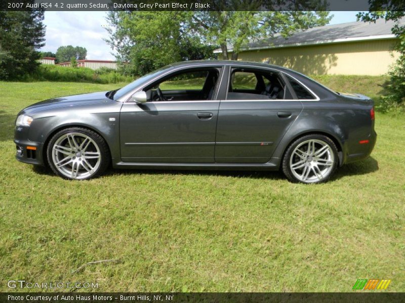 Daytona Grey Pearl Effect / Black 2007 Audi RS4 4.2 quattro Sedan