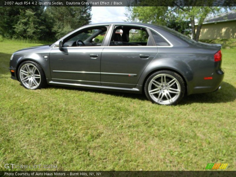 Daytona Grey Pearl Effect / Black 2007 Audi RS4 4.2 quattro Sedan