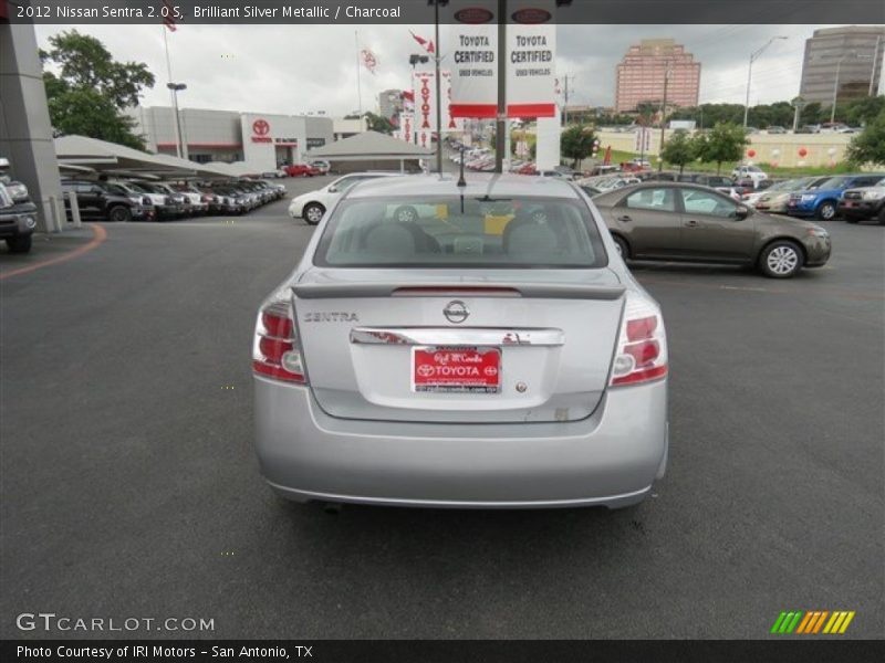 Brilliant Silver Metallic / Charcoal 2012 Nissan Sentra 2.0 S