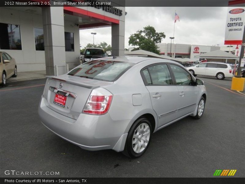 Brilliant Silver Metallic / Charcoal 2012 Nissan Sentra 2.0 S