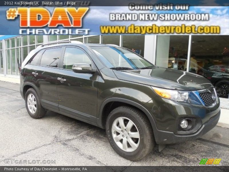 Tuscan Olive / Beige 2012 Kia Sorento LX