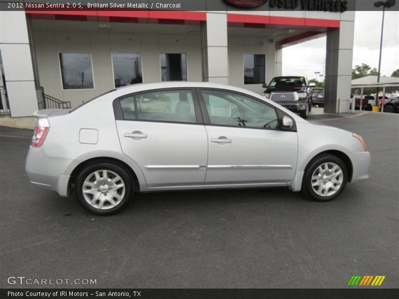 Brilliant Silver Metallic / Charcoal 2012 Nissan Sentra 2.0 S