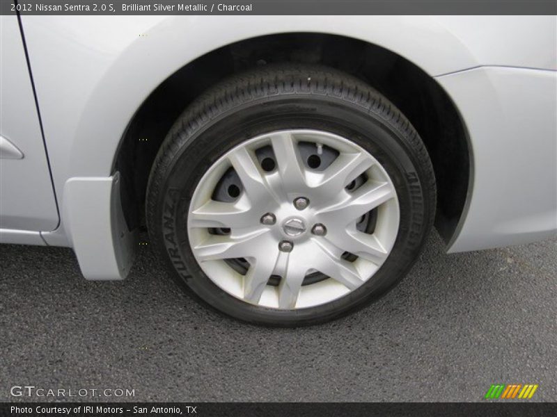 Brilliant Silver Metallic / Charcoal 2012 Nissan Sentra 2.0 S