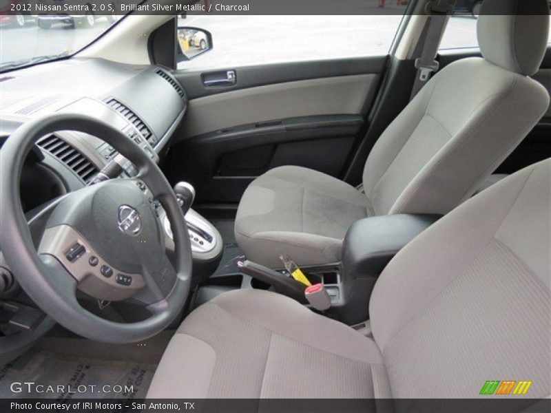 Brilliant Silver Metallic / Charcoal 2012 Nissan Sentra 2.0 S