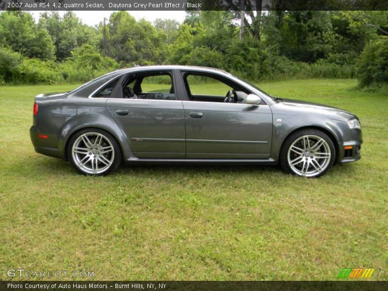 Daytona Grey Pearl Effect / Black 2007 Audi RS4 4.2 quattro Sedan