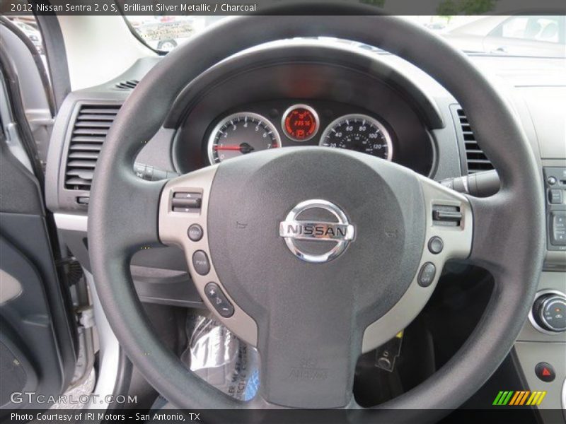 Brilliant Silver Metallic / Charcoal 2012 Nissan Sentra 2.0 S