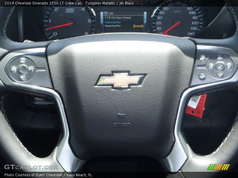 Tungsten Metallic / Jet Black 2014 Chevrolet Silverado 1500 LT Crew Cab