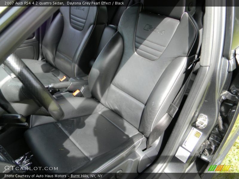 Daytona Grey Pearl Effect / Black 2007 Audi RS4 4.2 quattro Sedan
